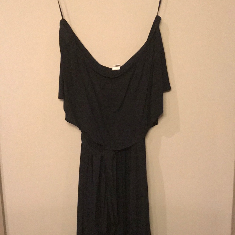 GAP Strapless Black Midi Dress